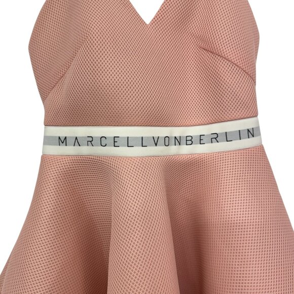 NWT Marcell Von Berlin Neoprene Blush Rose Prom Homecoming Dress Women's sz 6 - Picture 3 of 12
